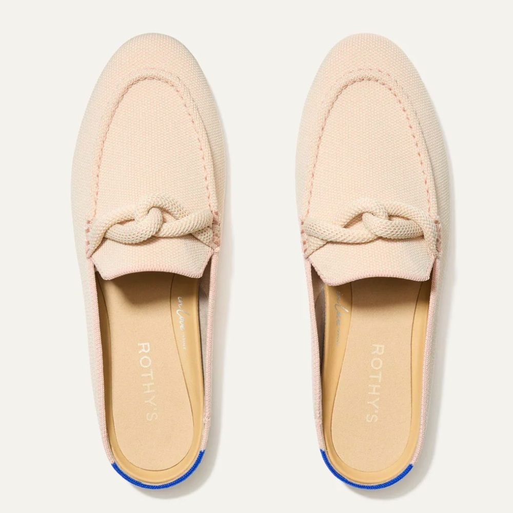 BNIB Rothy's The Loafer Mule in Blush Pink (Size 7)